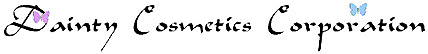 Dainty Cosmetics Corporation Name Logo